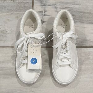 NWT Target, White Low-Top Sneakers